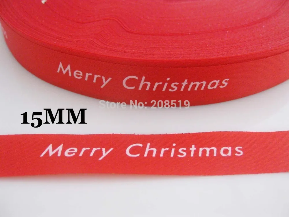 

Red Satin Ribbons Chrismas Ribbon 50Yards 15mm&3/5" Decorative Ribbon single face