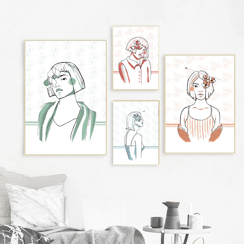 

Картина на холсте с цветами внутри меня, современный модный постер, настенные картины для гостиной, украшение для дома, без рамки