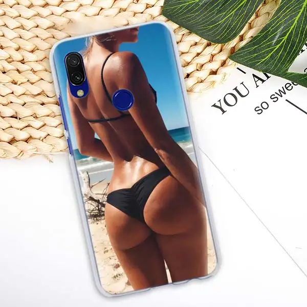 06 Сексуальное нижнее белье бикини для женщин и девушек чехол для Xiaomi Redmi 7 6 6A 5 Plus 5A Note 5 6 7 Pro 4X S2 GO Pocophone F1 чехол - Цвет: 06