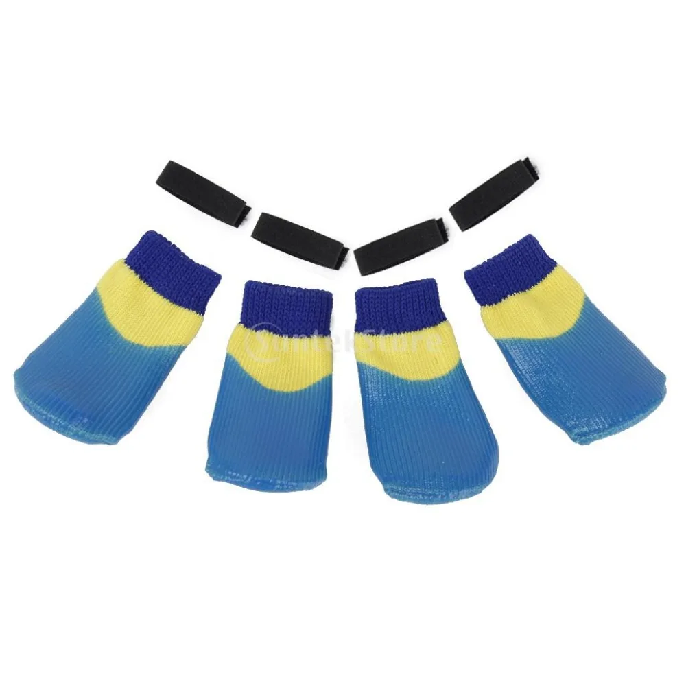 Водонепроницаемая Обувь для собак тапочки щенков нескользящие носки | Дом и сад