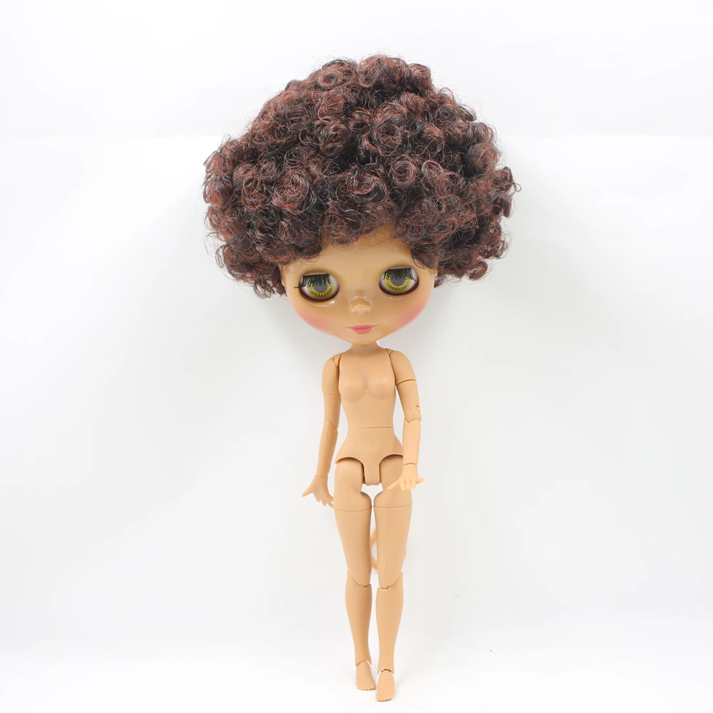 Кукла Blyth ICY DBS № BL9103/0362 коричневый микс винно красный кудрявый волос для суставов