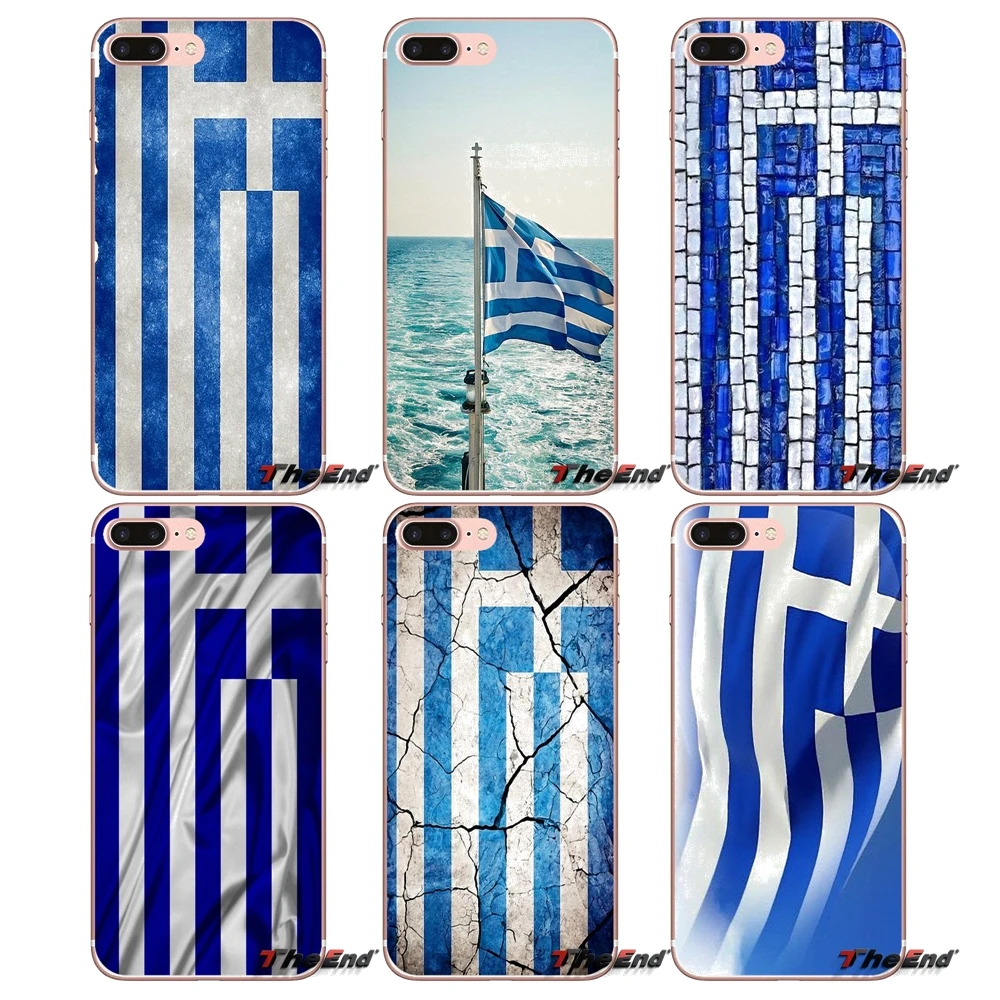 Чехлы для Samsung Galaxy S2 S3 S4 S5 MINI S6 S7 edge S8 S9 Plus Note 2 3 4 5 8 Coque Fundas GR греческий флаг