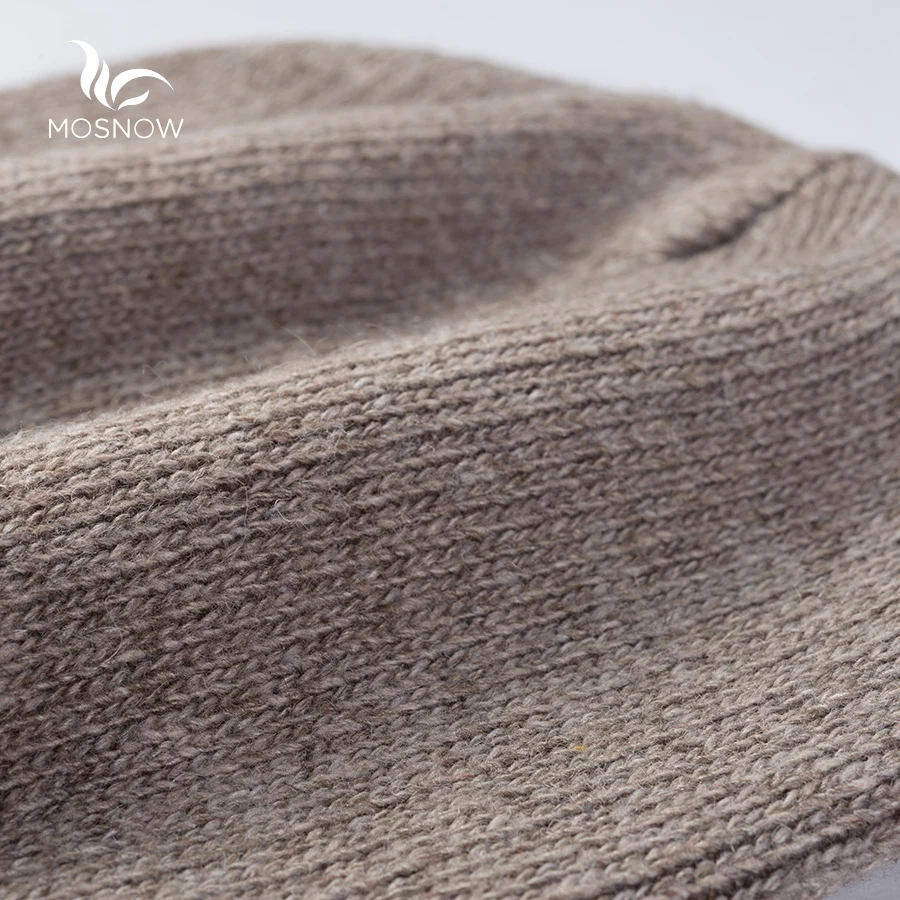 Зимняя женская шапка новая шерстяная однотонная Повседневная Брендовая мода