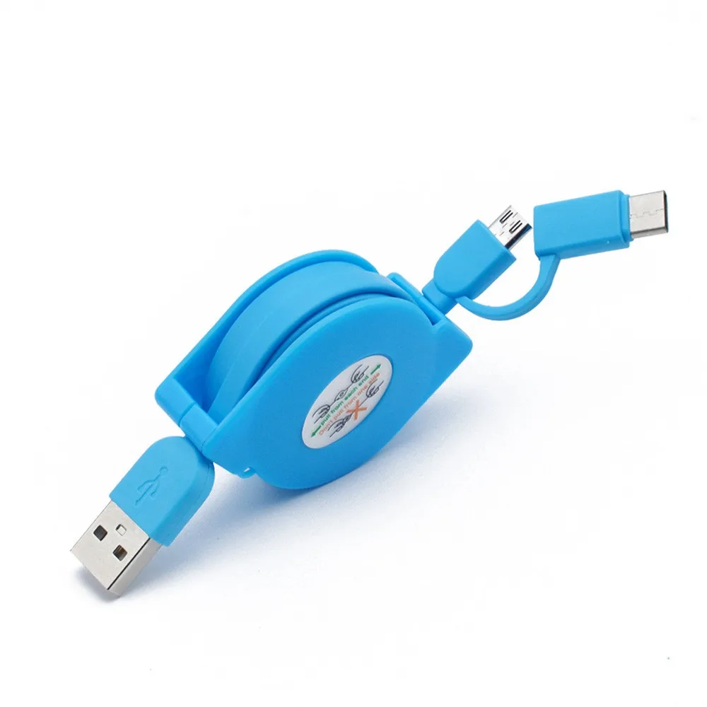 1 м/3 фута универсальный кабель Micro USB Type C 2 в быстрый зарядный для Samsung S8 S7 Note 8 S9 Plus