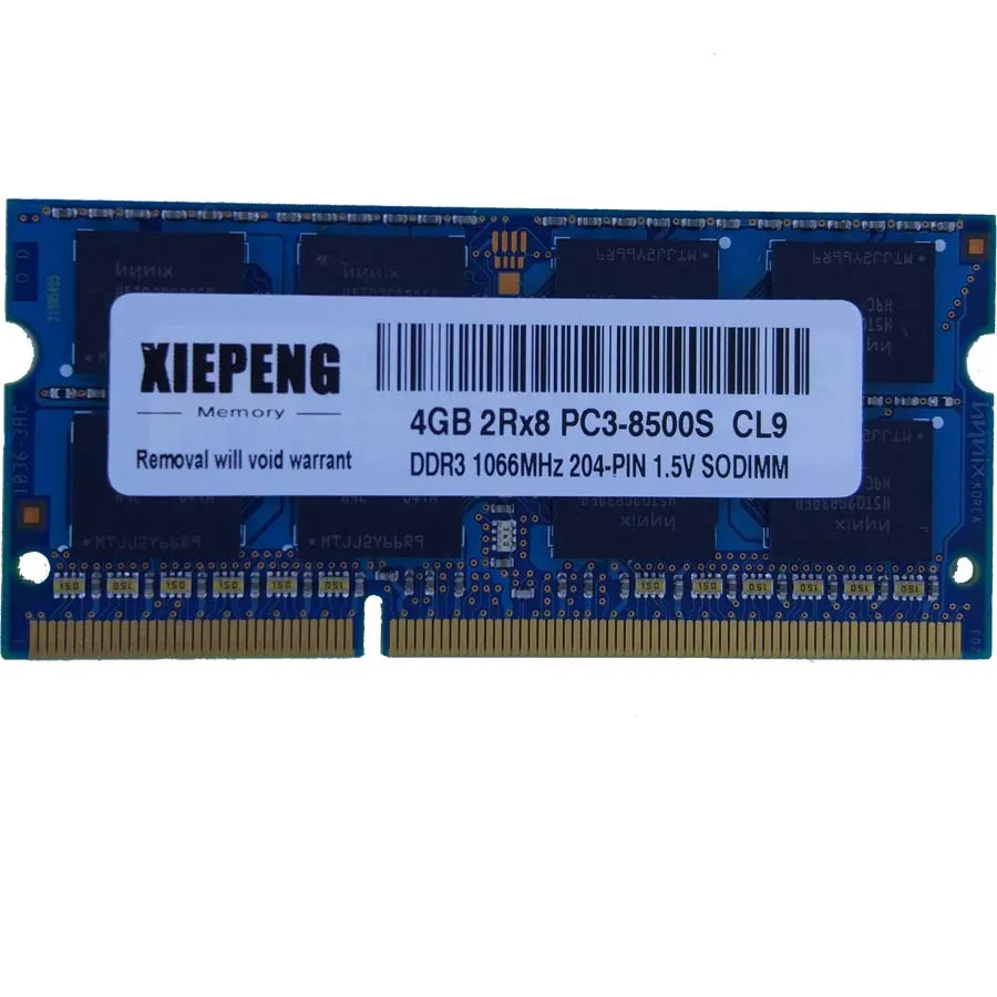 Память для ноутбука 4 Гб 2Rx8 ОЗУ DDR3 8 ГБ 1066 МГц pc3 8500 Lenovo R400 T400 T500 W500 W700 X200 SL410