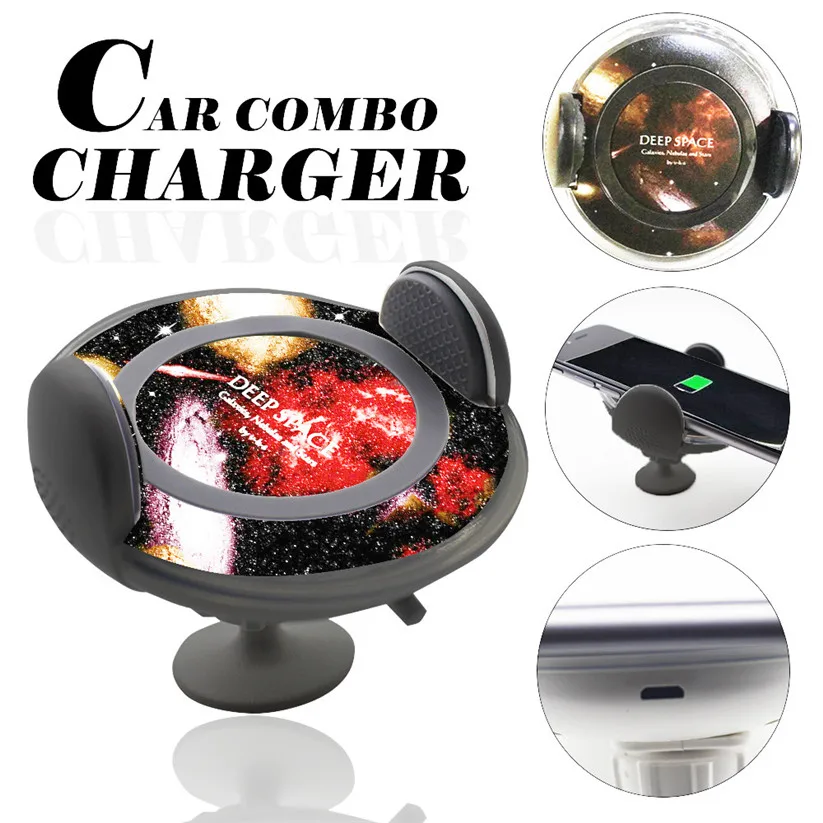 Binmer Mobile Phone Chargers Wireless Car Charger Fast Charge Magnetic Mount Holder For Iphone X td0608 dropship | Мобильные