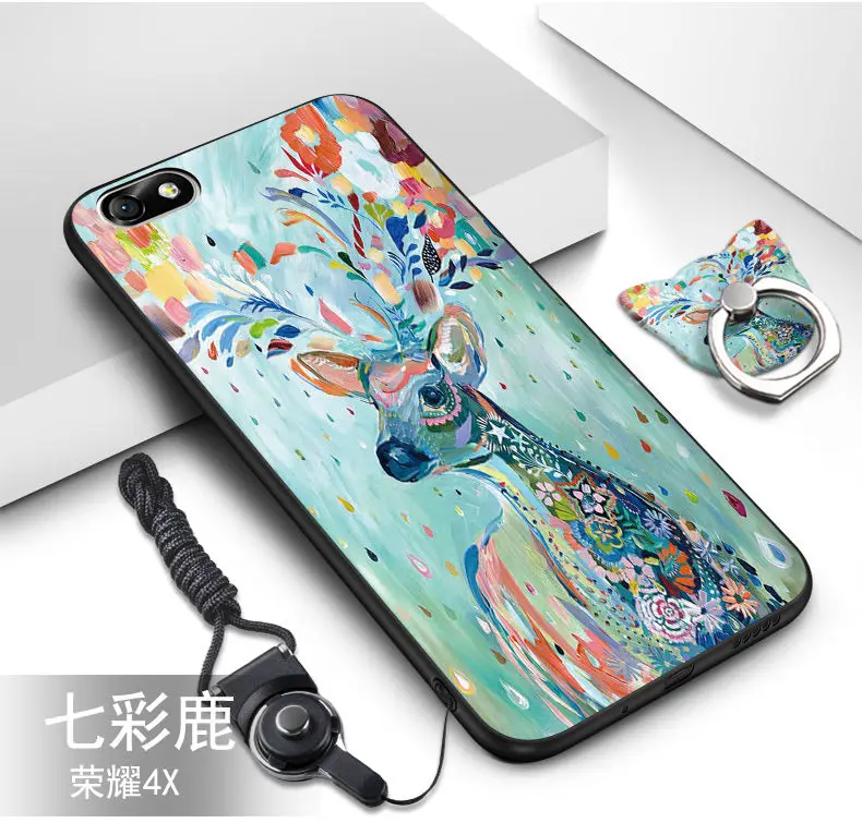 Чехол для Huawei Honor 4X 22 цвета горячий HD рисунок ТПУ мягкий силиконовый чехол с