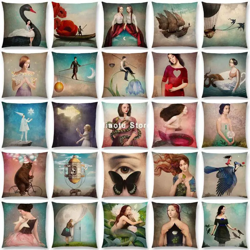 Новинка Элегантная Дамская наволочка для подушки с изображением Шекспира оперы