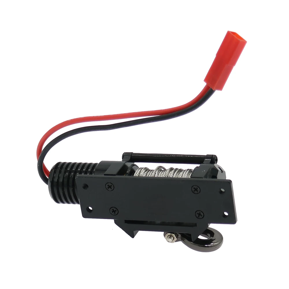 RCAWD анодированная лебедка с полной обработкой на станке с ЧПУ с G-образным крючком, стальная проволочная веревка для радиоуправляемого хобби автомобиля на гусеничном ходу, обновленные детали