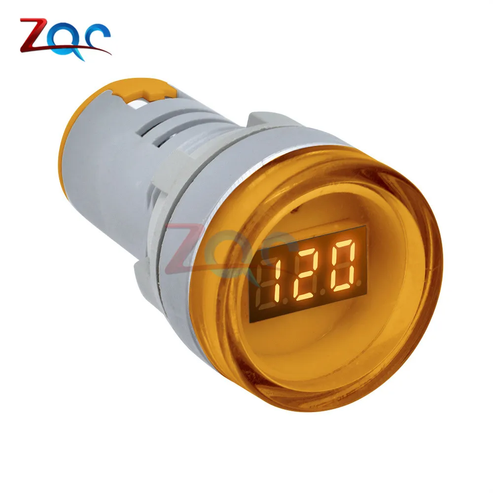 22 мм AD16 AD16-22DSV Тип AC 60-500 В Мини измеритель напряжения светодиодный цифровой дисплей Вольтметр переменного тока индикатор светильник/Пилотная лампа 110 В 220 В
