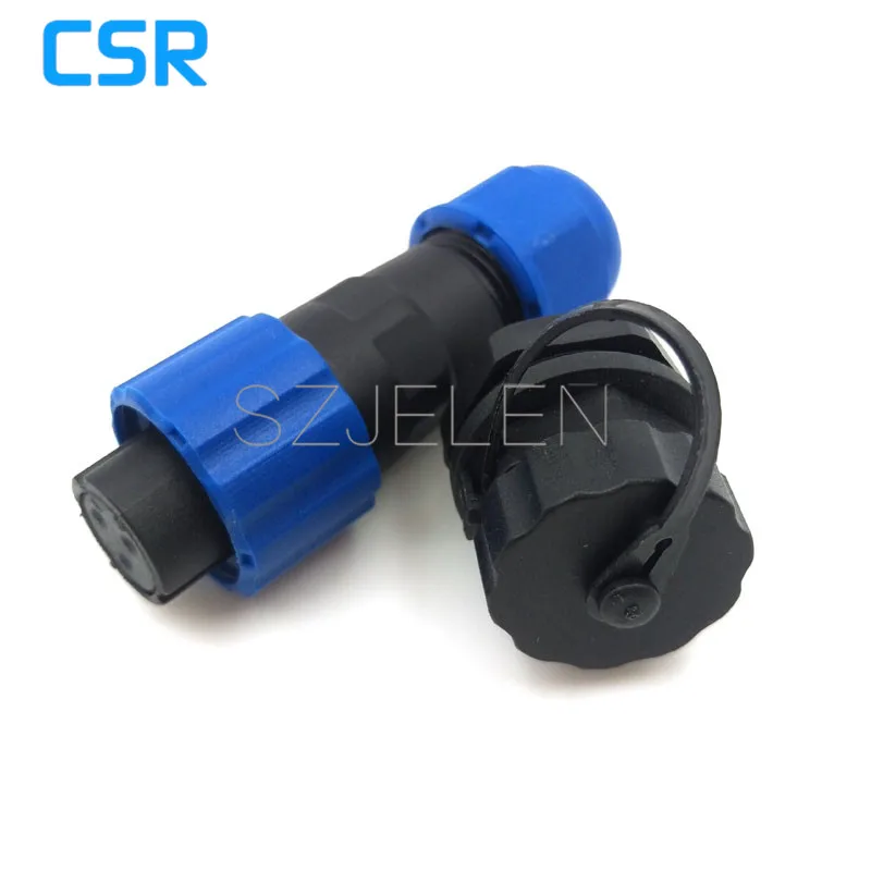 SD13 3-контактный водонепроницаемый (Гнездовой) разъем светодиодного кабеля IP68 ток