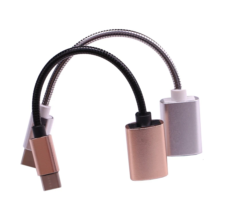 Оплетка type C USB OTG Кабель-адаптер кабель передачи данных для huawei P20 OPPO VIVO Tablet PC для Samsung Galaxy S8 S9 Plus смартфонов