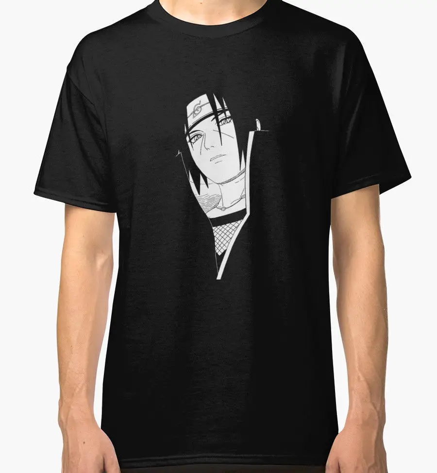 Itachi Uchiha новая футболка Для мужчин черный | Мужская одежда