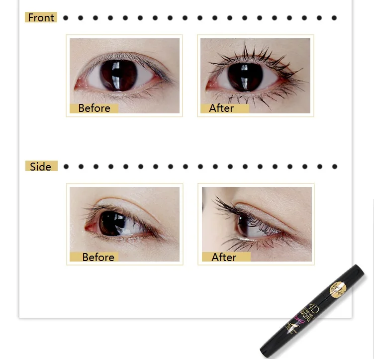 Free Shipping China Top Mascara Brand Flamingo Waterproof Lengthening Curling Thick Eyelash 4D Extremely Long 7.5ml 6368 |