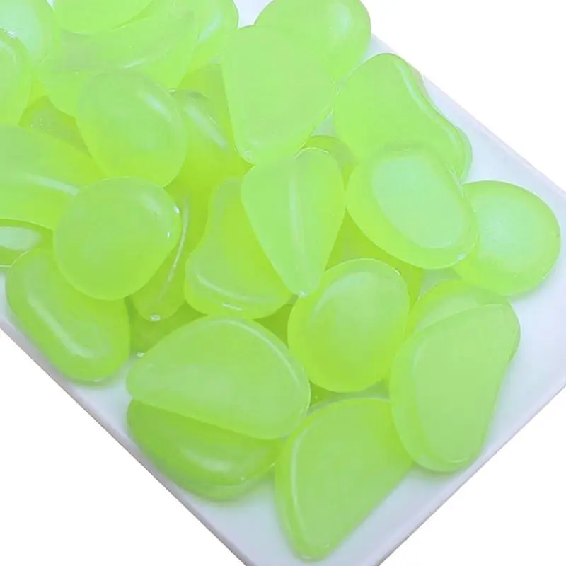 8 шт./лот светящаяся в темноте Люминесцентная галька искусственный камень