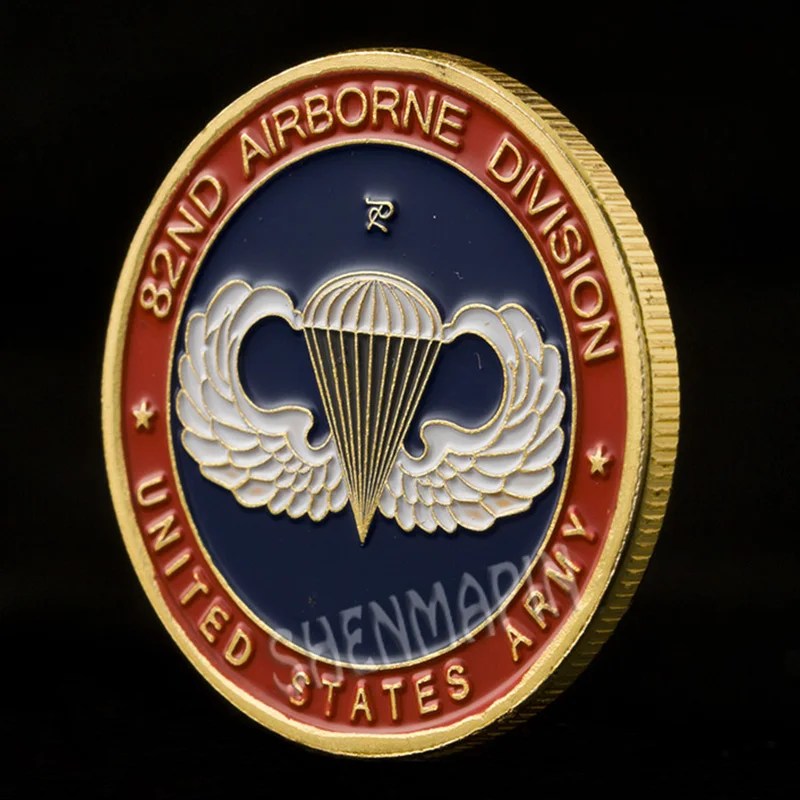 82nd Airborne дивизион памятная монета армии США вызов монеты лояльность служба честь