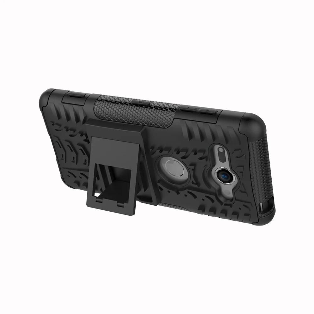 Hybrid Kickstand Dazzle Rugged Shockproof Stand hard Back phone Cover Case For Sony E5 C5 C6 XA XA1 XA2 Ultra L2 XZ2 Compact |