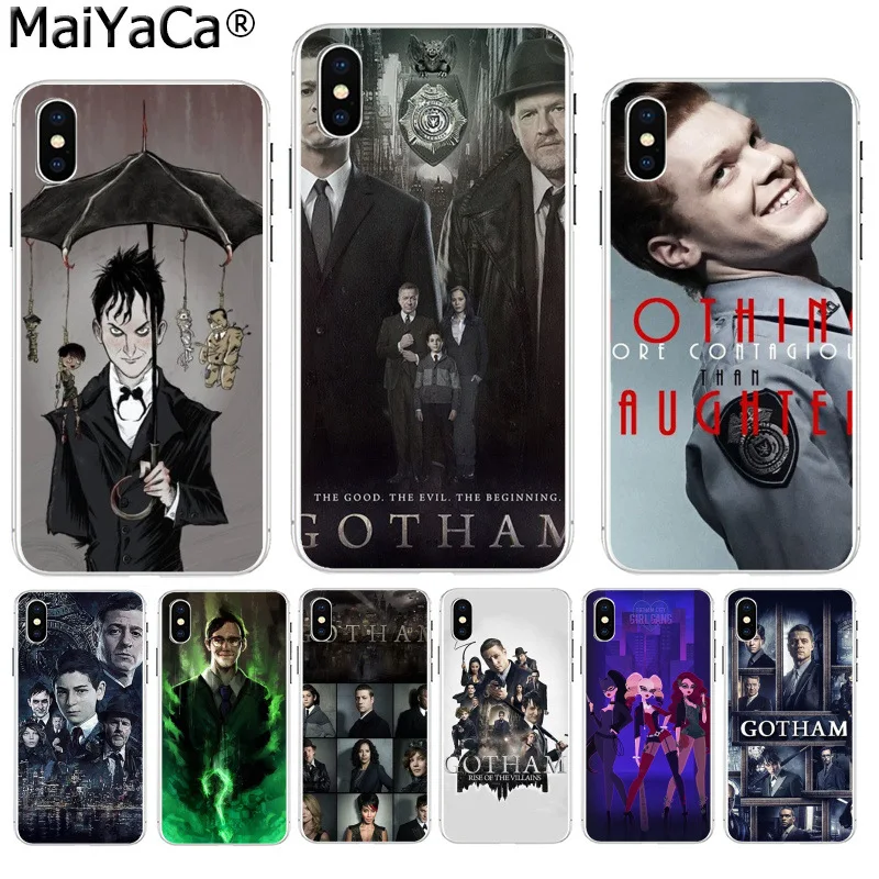 MaiYaCa Американский ТВ Gotham окрашенный чехол Красочный стиль дизайн сотовый Чехол для телефона для iPhone 8 7 6 6S Plus X XS max 5 5S SE XR