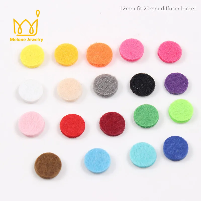 Разноцветные Круглые войлочные прокладки 12 мм подходят для 20 круглых эфирных