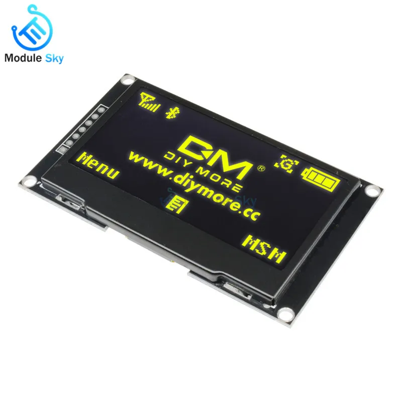 2 42 дюймовый ЖК экран 128X64 12864 OLED дисплей модуль IIC I2C SPI серийный SSD1309 для Arduino C51 STM32
