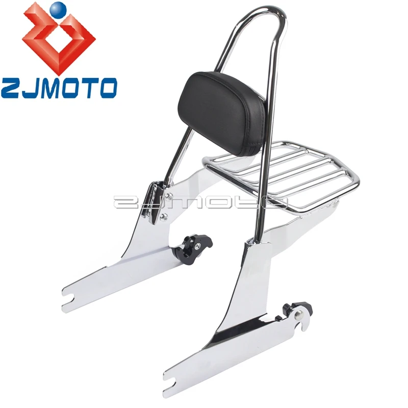 Мотоцикл съемный Сисси Бар спинка багажная стойка для Harley Dyna 2005-2002 супер Glide Low Rider Sport Wide Glide FXD FXDWG