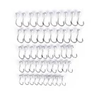 Рыболовный крючок из титана, вольфрама, с зазубринами, Оловянная головка, крючки-подставки, 10 шт. или 50 шт., Япония, перевернутый крючок, 5 размеров