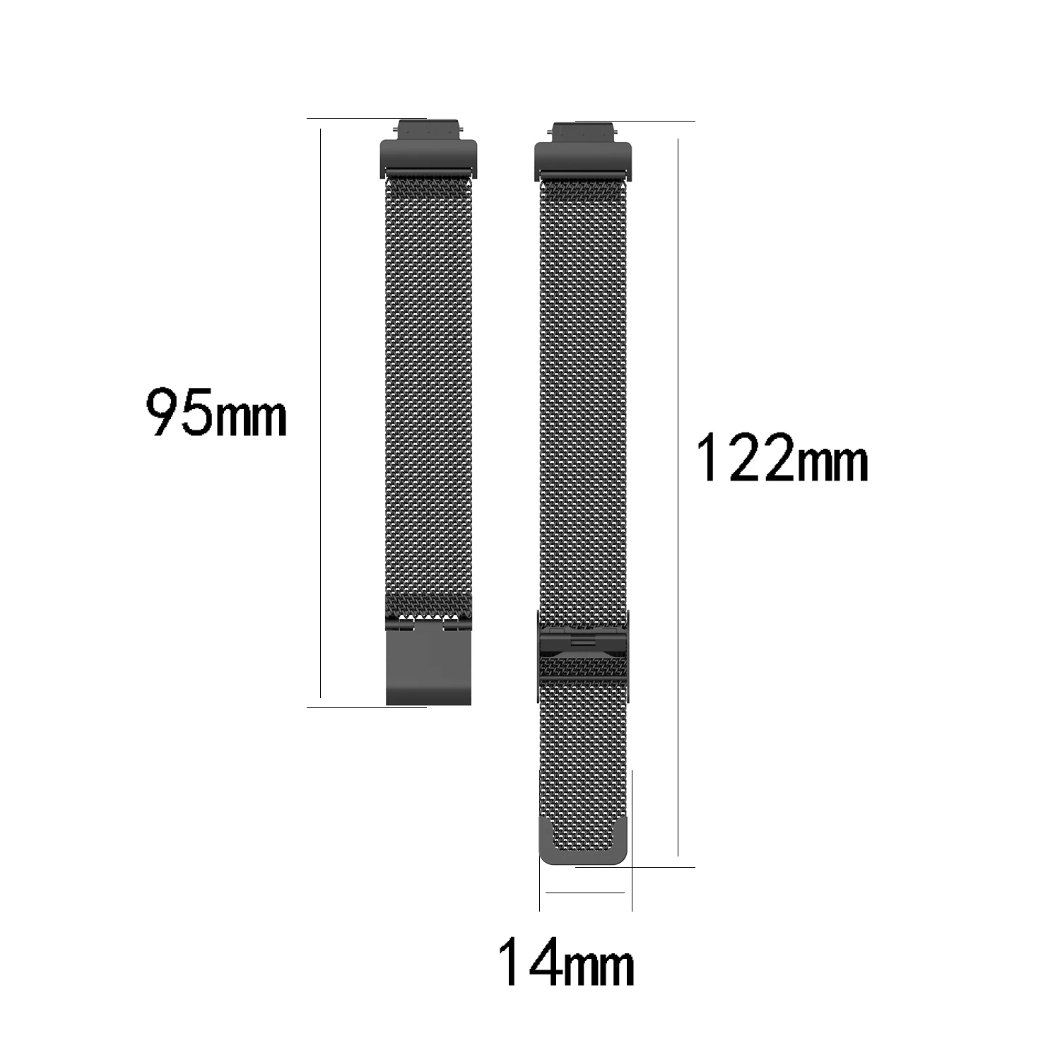 Регулируемый ремешок из нержавеющей стали для Fitbit Inspire/Inspire HR/ACE2, умный ремешок для часов, шагомер, фитнес-браслет, ремешок, браслет
