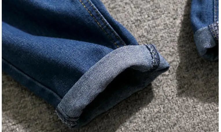 #4712 мульти-карманы джинсы-шаровары Мужская мода синий denim Jogger джинсы Большие