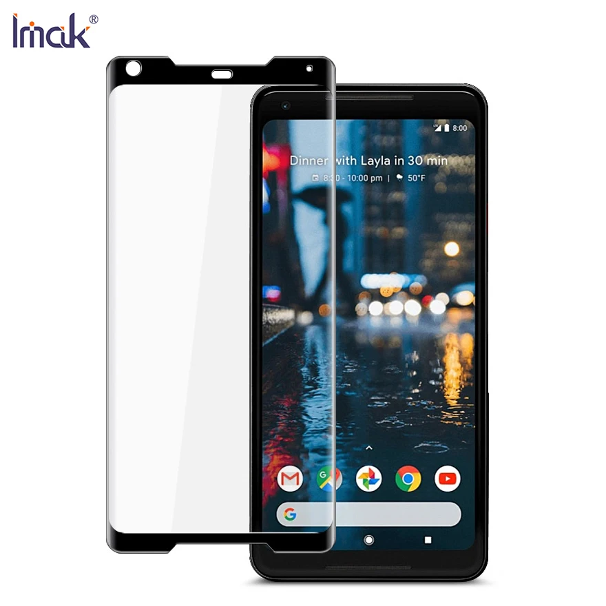 IMAK Для Google Pixel 2 XL Полное покрытие экрана Закаленное стекло протектор экрана 3D закругленные края полное покрытие защитная пленка