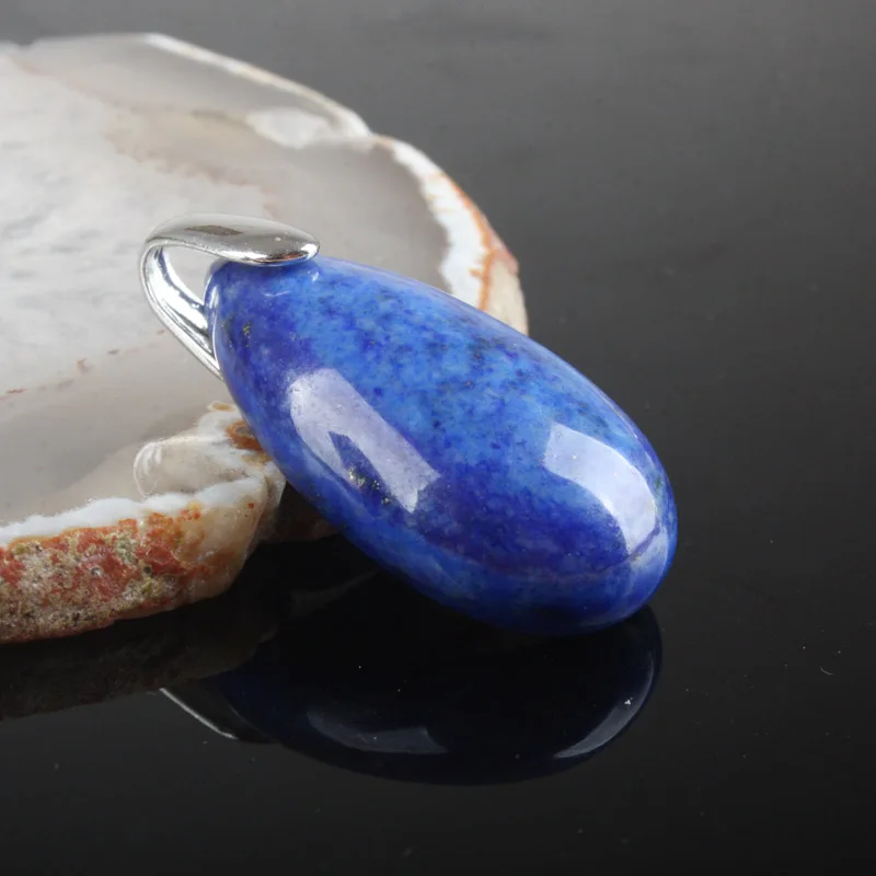 Изящный Lapis Lazuli розовый фиолетовый с кристаллами тигра Опаловая Капля воды