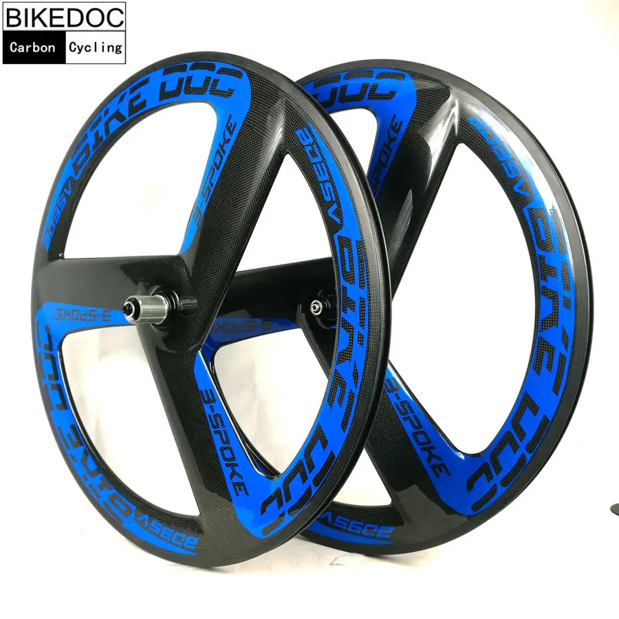 BIKEDOC Bicicleta Carbon 3 спицевое колесо 700c Фиксированное переключения передач Toray 700