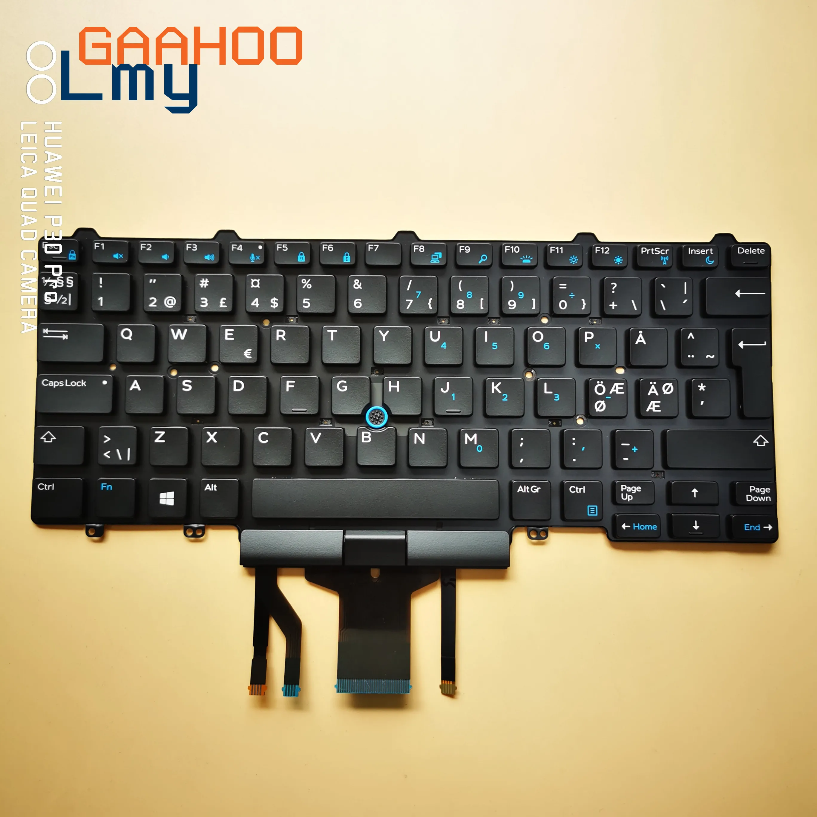 NORDI NORW Клавиатура для ноутбука Dell Latitude E5450 E7450 7470 7480 7490 5470 5480 5490/W с подсветкой Trackpoint