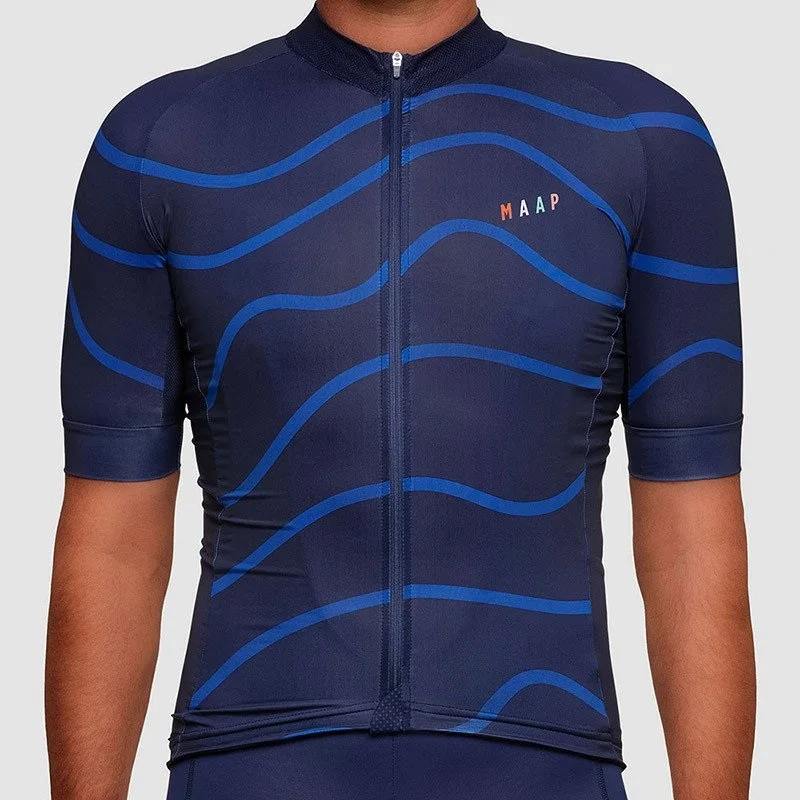 15 MAAP new arrival simple ventilation thin Cycling Jerseys Summer bike riding clothing tops quick dry camisetas de ciclismo - Цвет: 15