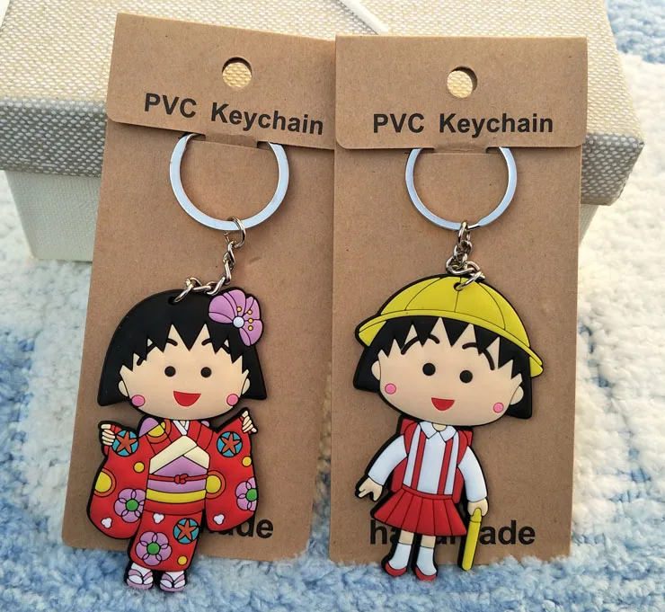 Chi bi Maruko Role Anime Key Chain PVC Figure Keyring cute Toys Keychain Keyholder Birthday Gifts Unisex NEW | Украшения и