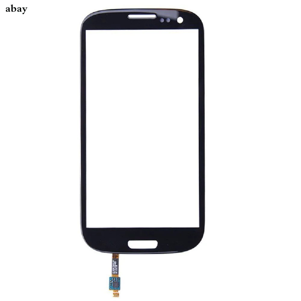 Сенсорный экран для samsung Galaxy SIII S3 i9300 Передний сенсорный экран стеклянная линза дигитайзер с бесплатной клейкой заменой деталей