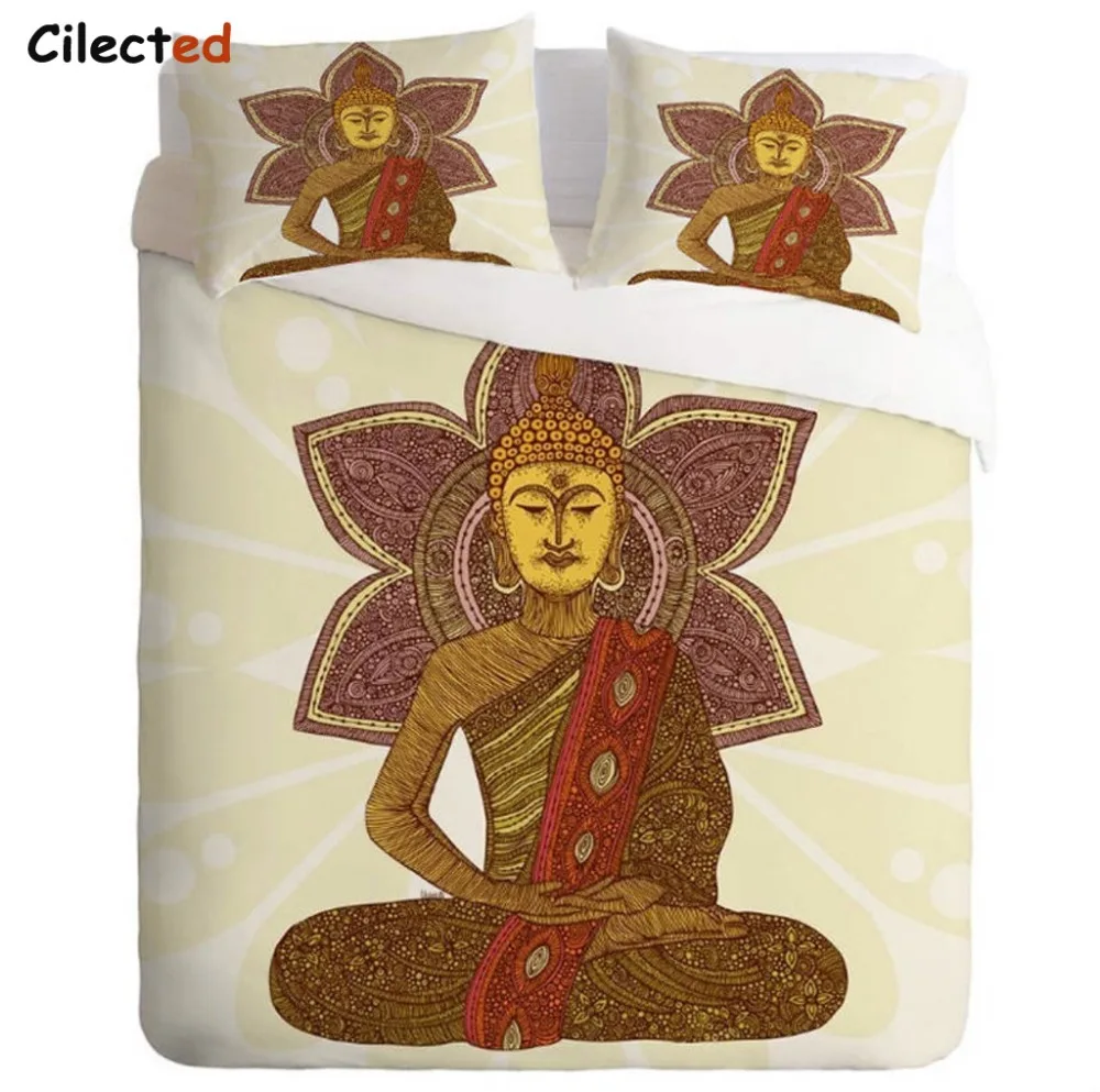 Комплект постельного белья из 3 предметов с рисунком мандалы|duvet cover set|cover setmandala