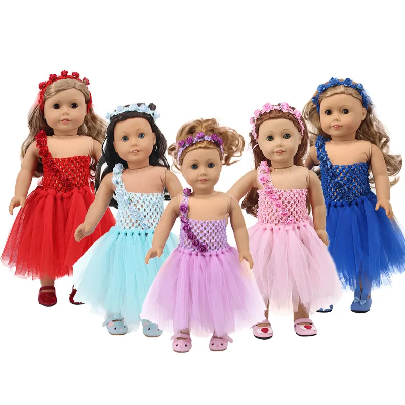 LUCKDOLL5 свадебное платье размер 18 дюймов американский 43 см Детская кукла