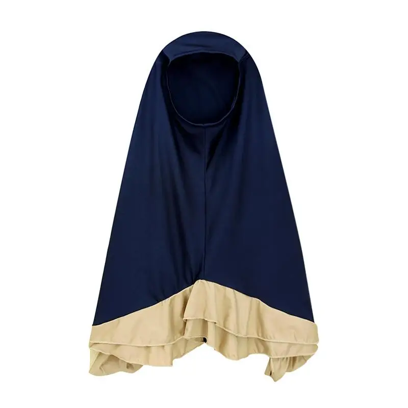 Длинное платье для девочек-мусульманок комплект-хиджаб кафтанов арабских Абая