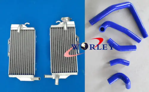 

For HONDA CR250 CR250R CR 250 R 05 06 07 2005 2006 Aluminum Motorcycle Radiator + BLUE Hose