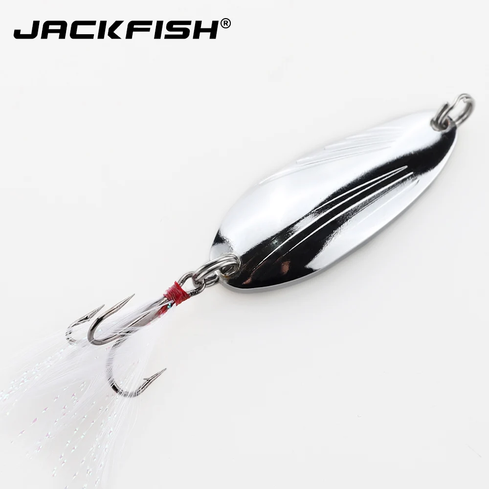 JACKFISH металлическая блесна в виде ложки серебристая/Золотистая приманка 3 13 г