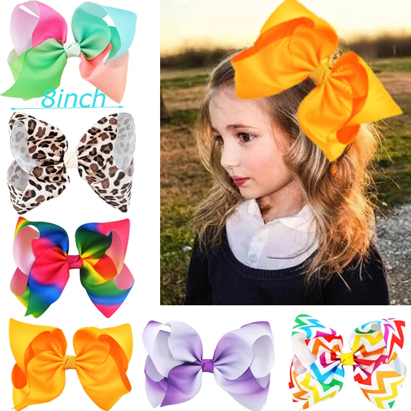 15 шт. 8 дюймовые большие банты для волос|girls hair accessories|hair accessorieslarge bows |