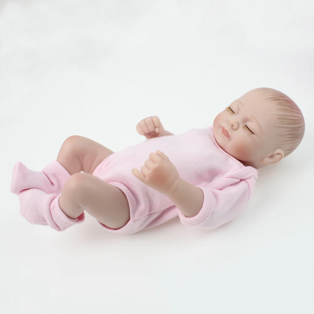 Милые мини силиконовые куклы Reborn bebe реалистичные детские игрушки