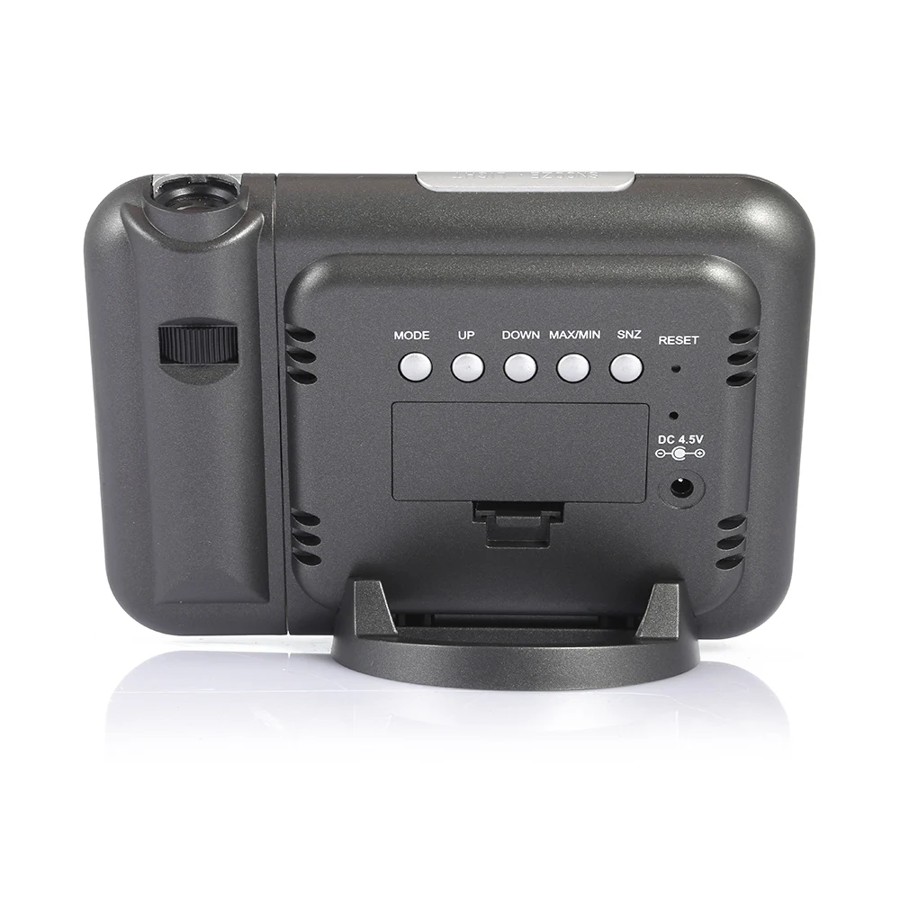 Проекционный Будильник Календарь цифровой Прогноз погоды ЖК экран проектор