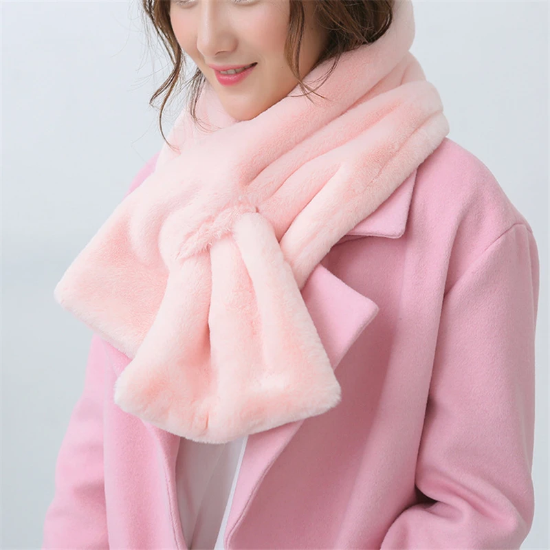 2018 шарф из искусственного меха женский роскошный брендовый зимний для женщин