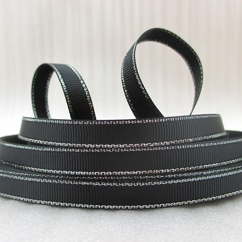 David accessories 3/"(9 мм) цвета серебро печатных прочная Лента из полиэстера, DIY материалы ручной работы, 10Y42476 - Цвет: 4247617
