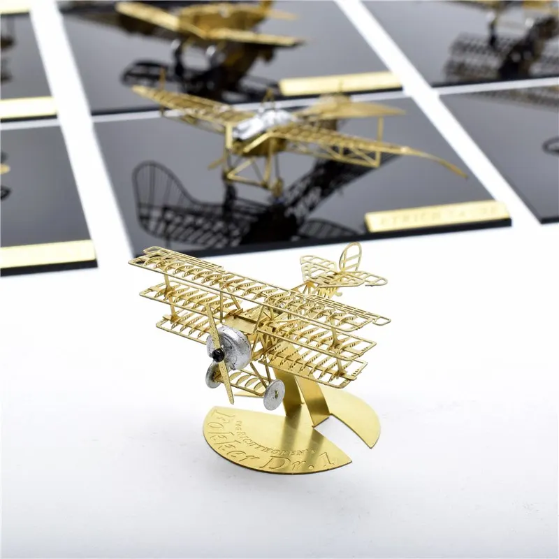 1/160 StratoStudio 3D пазл металлическая модель легко собрать микро крыло серии B16004 Fokker Dr.1