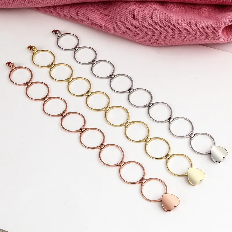 2019 Fashion Heart-shaped Telescopic Adjustable Bracelet Integrated Dual Use for Women/Couple Hot Jewelry Gift Accessories | Украшения и