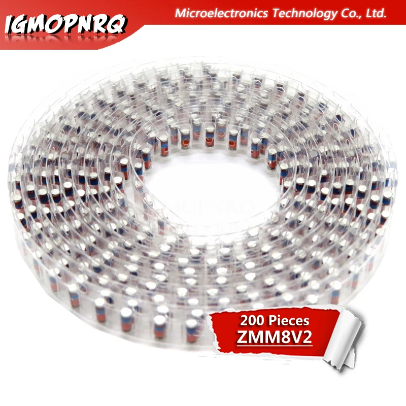 200 шт. ZMM 8V2 LL34 SMD Zener пакет диодов 1/2 Вт 0 5 чип стабилитрон|Диоды| |