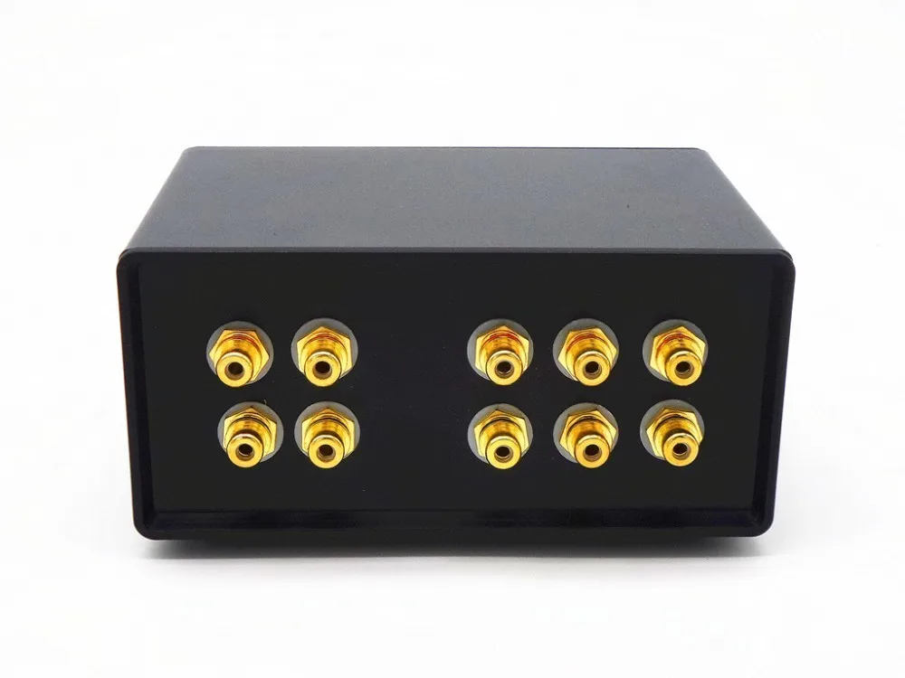 WY32 Пассивный предусилитель стерео аудио 3-IN-2-OUT RCA вход сигнала аудио сплиттер/Переключатель Регулятор громкости