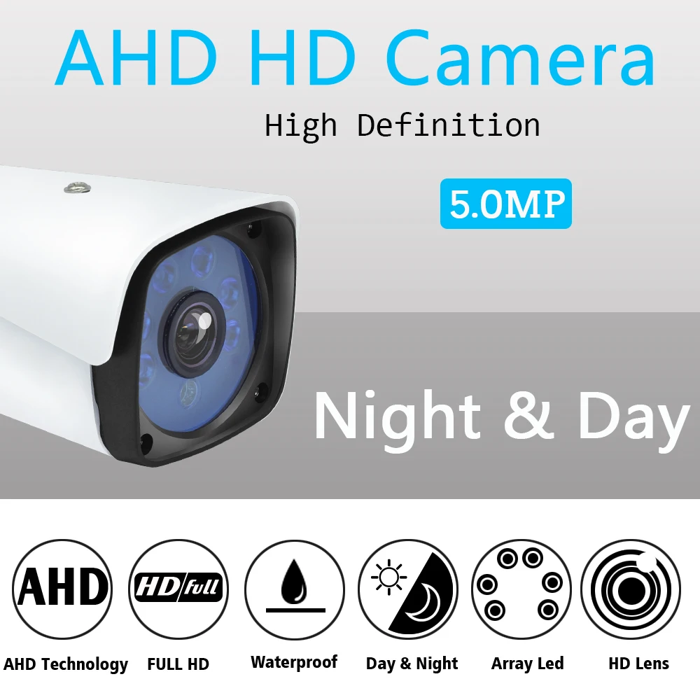 OUERTECH 5 мегапикселей XVI/TVI/CVI/CVBS/AHD в 1 переключатель кабельный контроль AHD камера CCTV